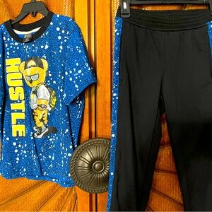 Young boys, matching top and bottom set